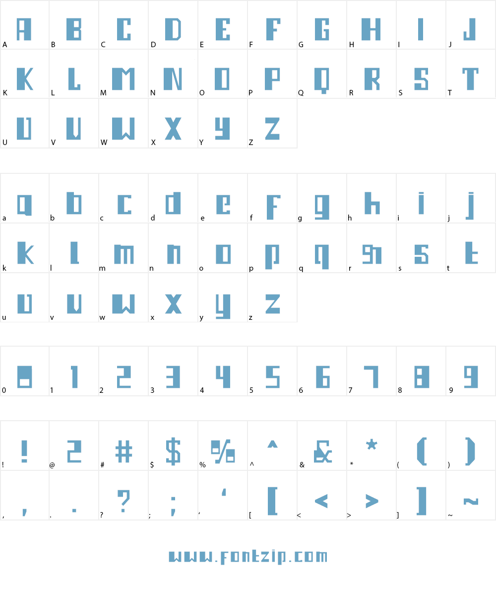 3M Ampleset Font Character